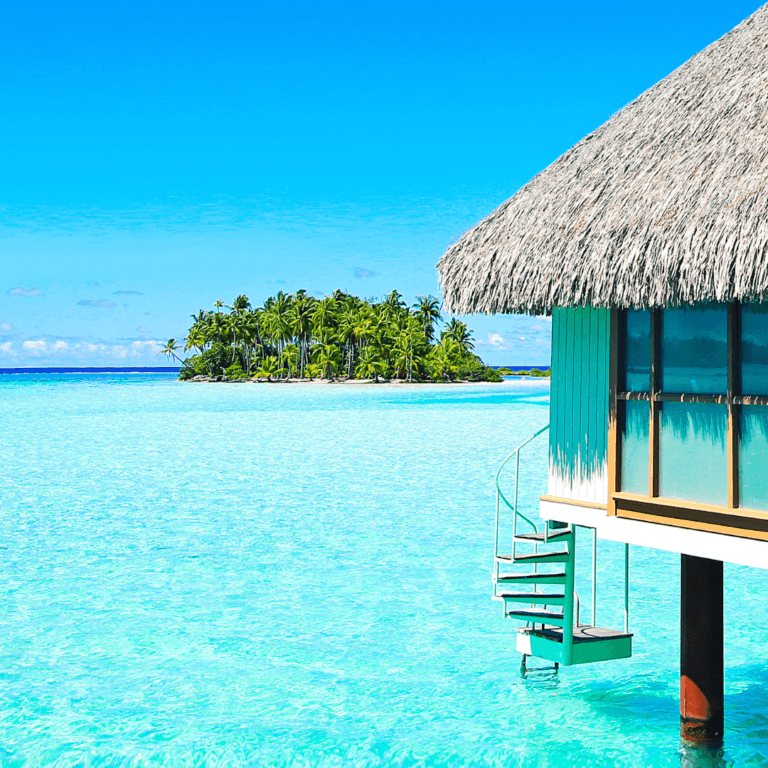 Romantic beach getaway with a secluded hut by the ocean