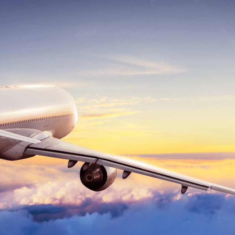 flying airplane