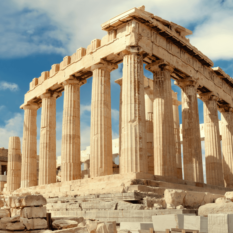 Ancient Parthenon ruins in Athens